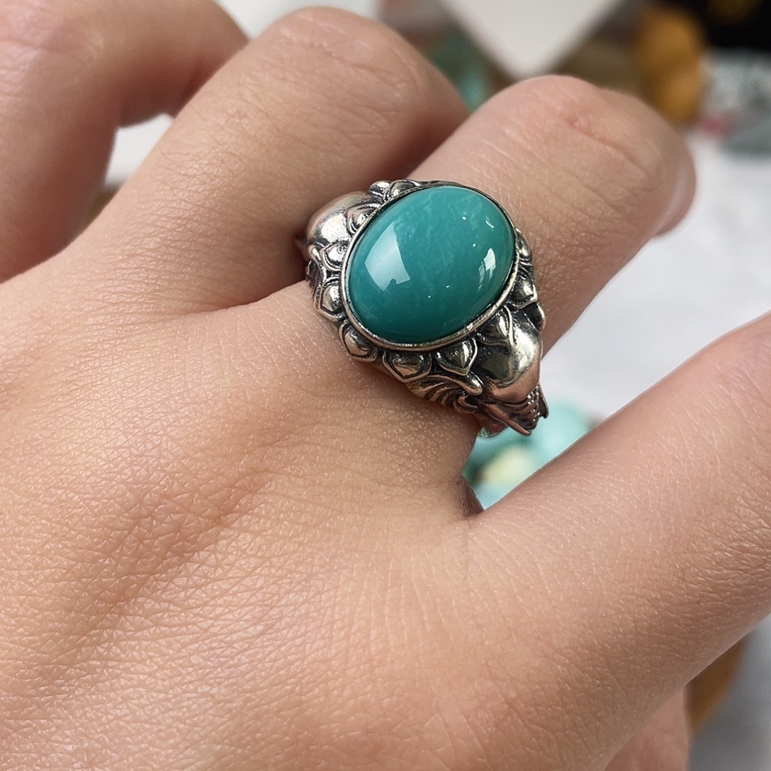 绿松石银S925镶嵌配饰