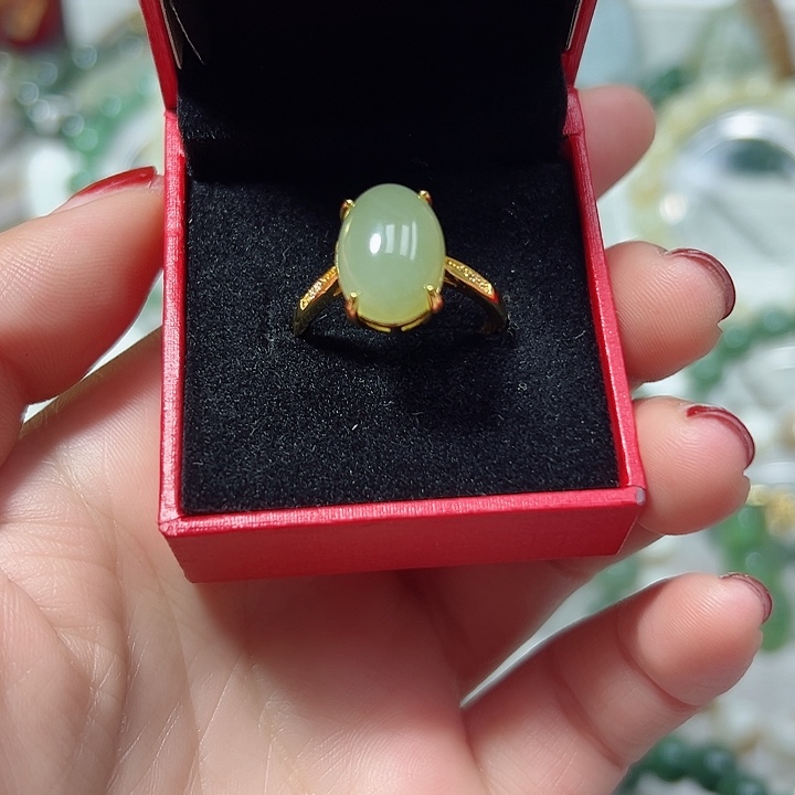 和田玉戒指未镶嵌19