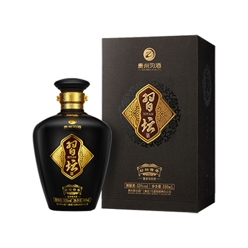 习酒2019年习坛黑坛【封坛酱香】酱香型白酒 自饮 送礼 53%Vol500ML