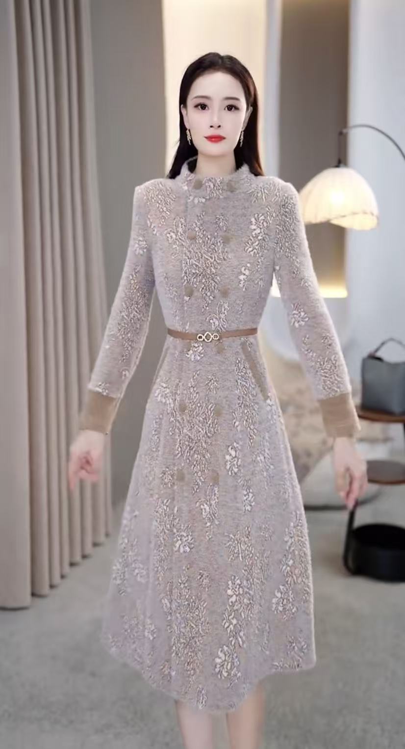 [依铭服饰] X553 #  2025 新款 减龄 收腰 显瘦  连衣裙