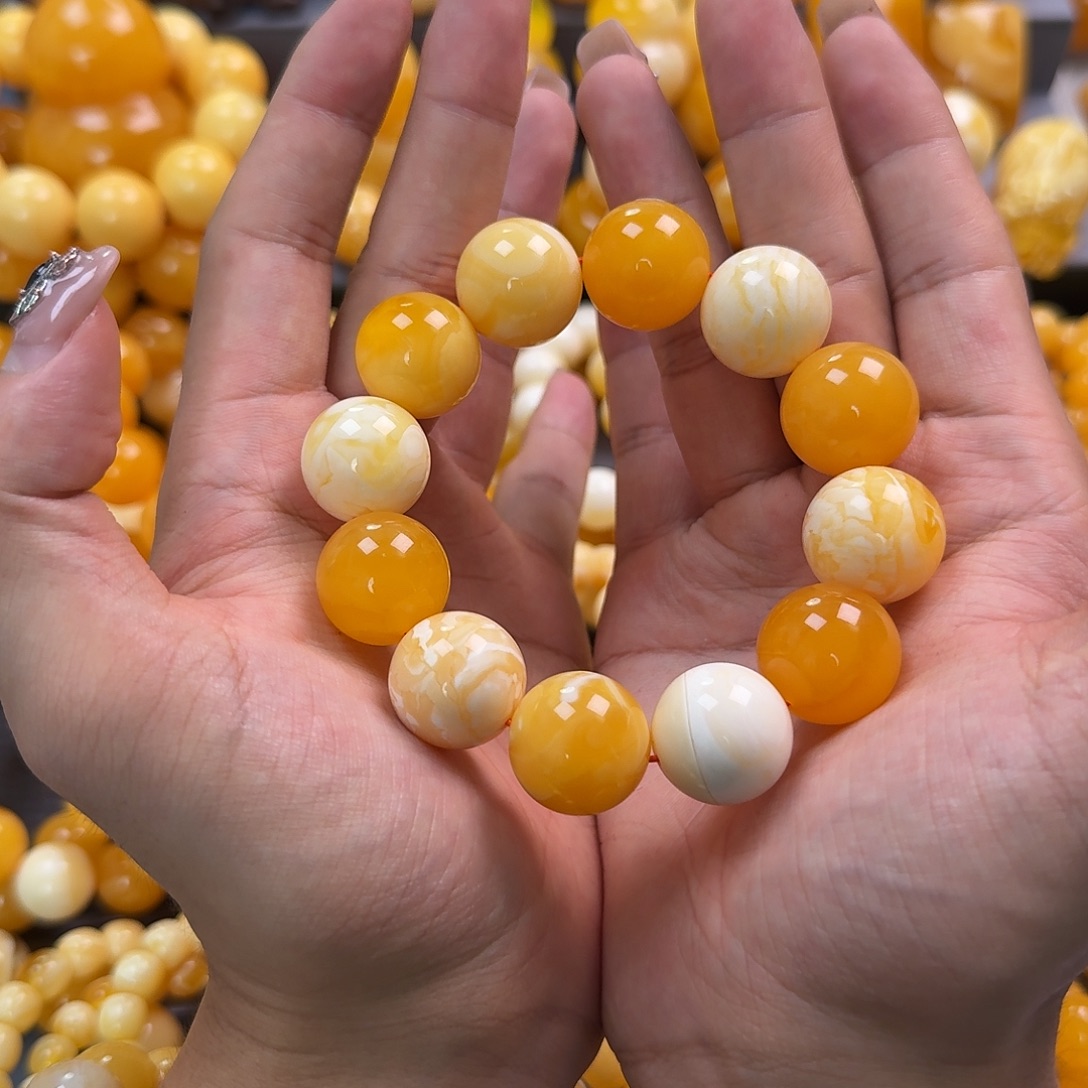 蜜蜡未镶嵌珠宝奇石19mm