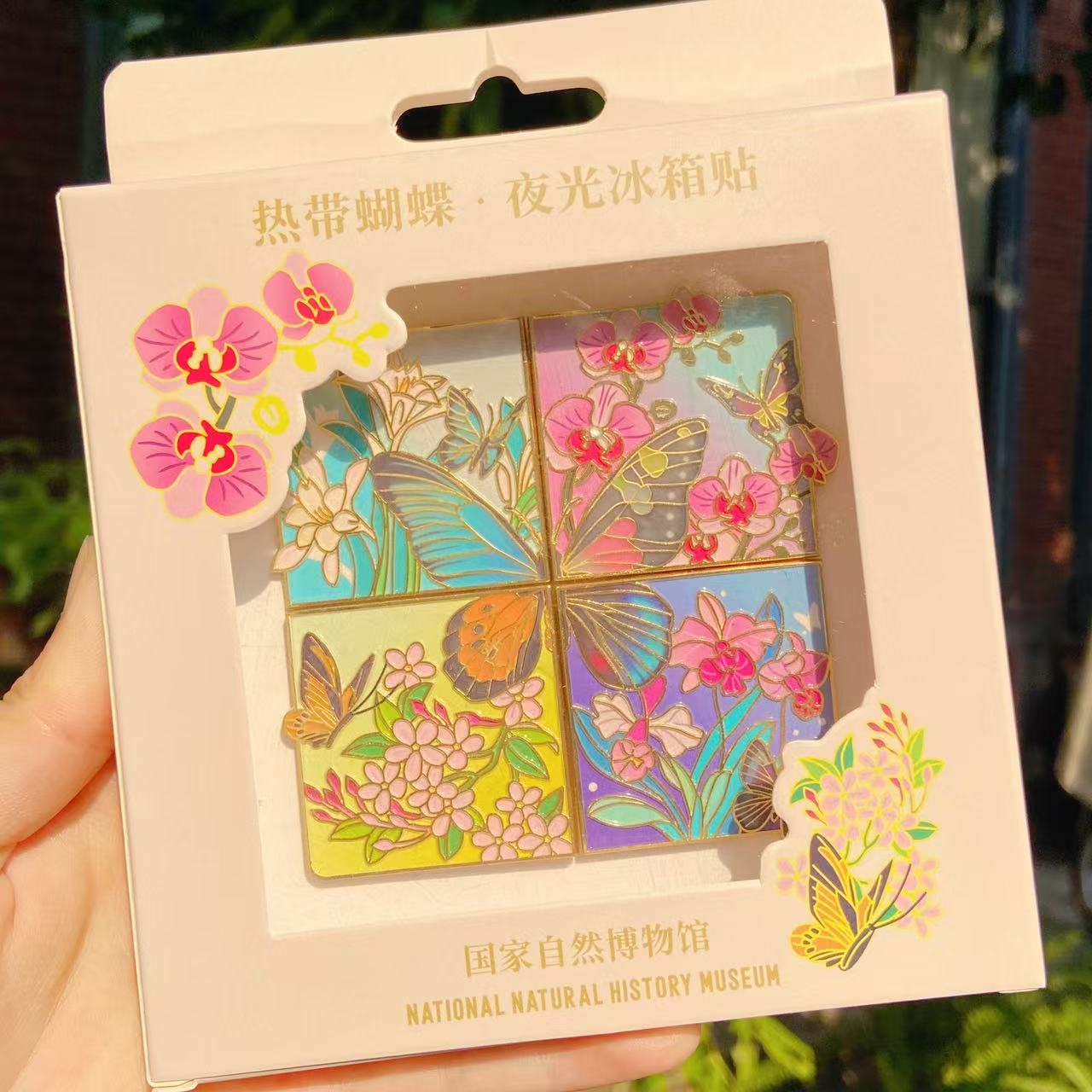 【好云彩蝶冰箱贴】热带蝴蝶发光冰箱贴 文创冰箱贴 7220