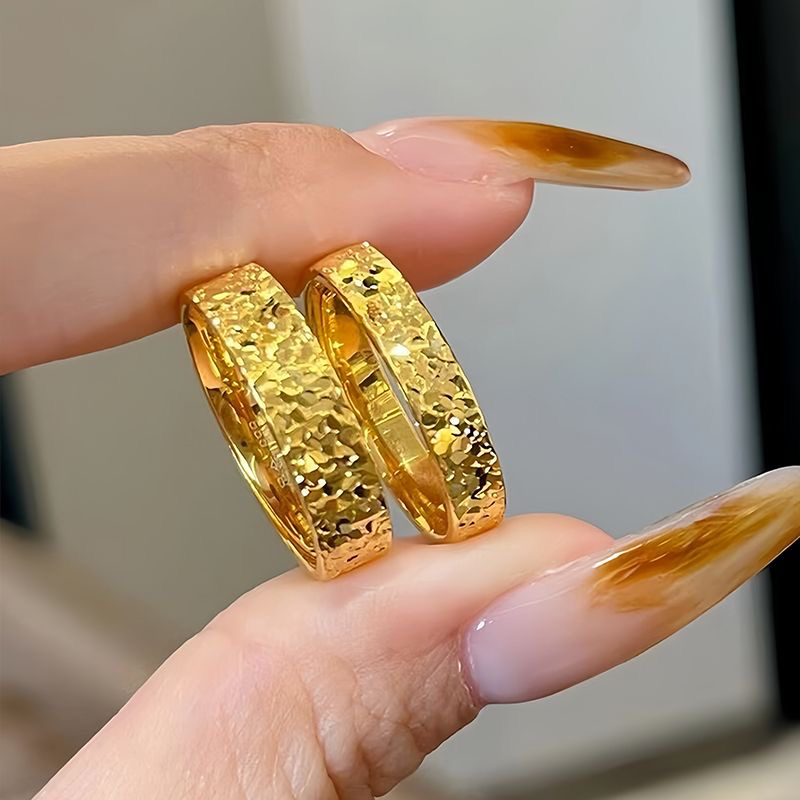 合金戒指 戒指饰品首饰情侣款男女高定「碎冰冰戒指」选圈口