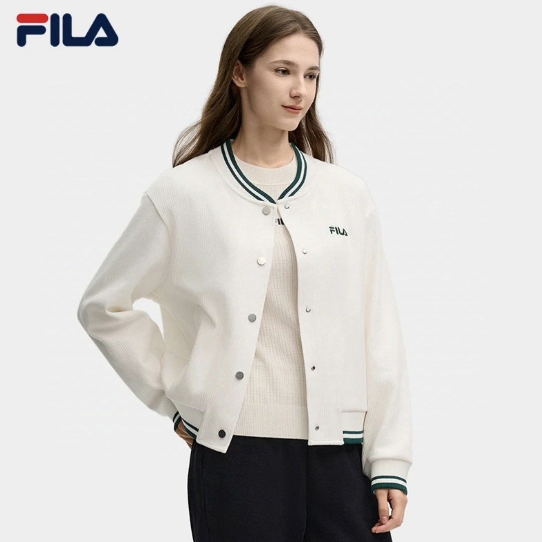 FILA/斐乐女款户外时尚运动外套长袖休闲百搭冬季保暖F11W518503F