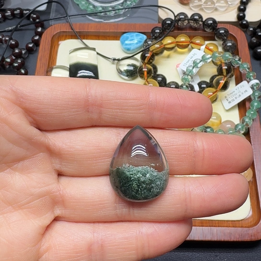 未镶嵌水晶吊坠(赠链)