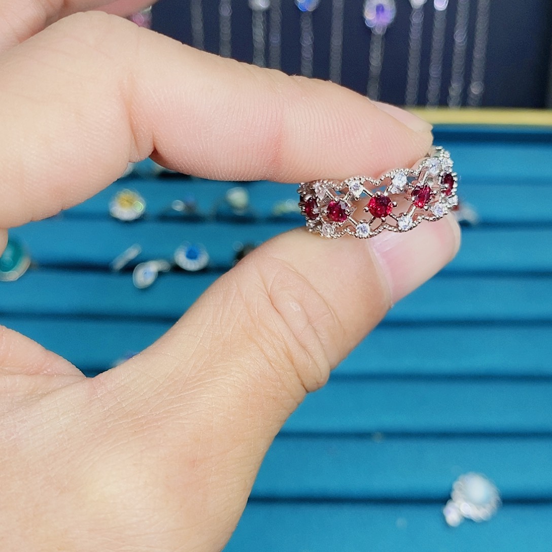 紫晶珠宝半成品银S925镶嵌