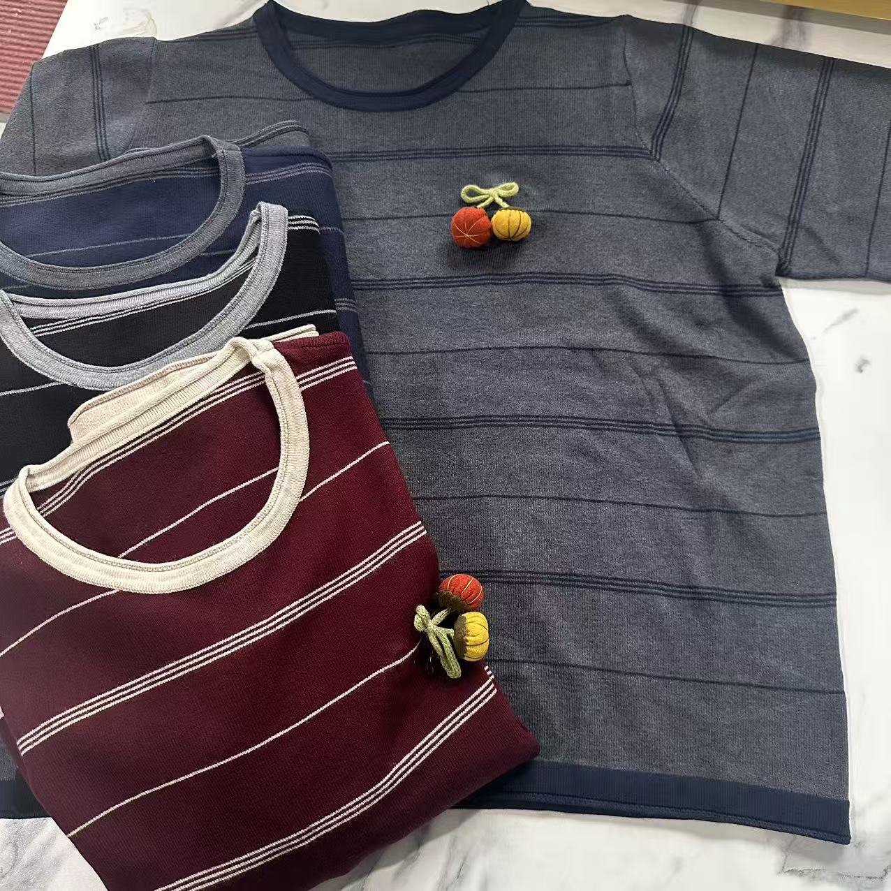 定制包芯纱针织衫女大码121百搭上衣