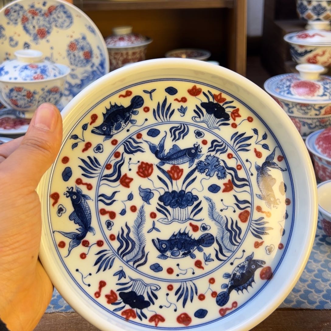 盖碗新年快乐茶器百宝箱