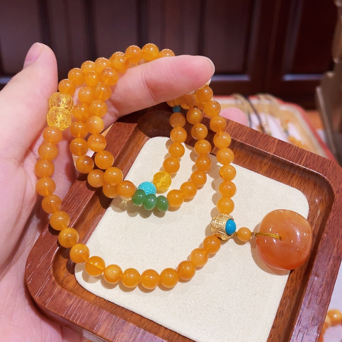 蜜蜡手链未镶嵌手串