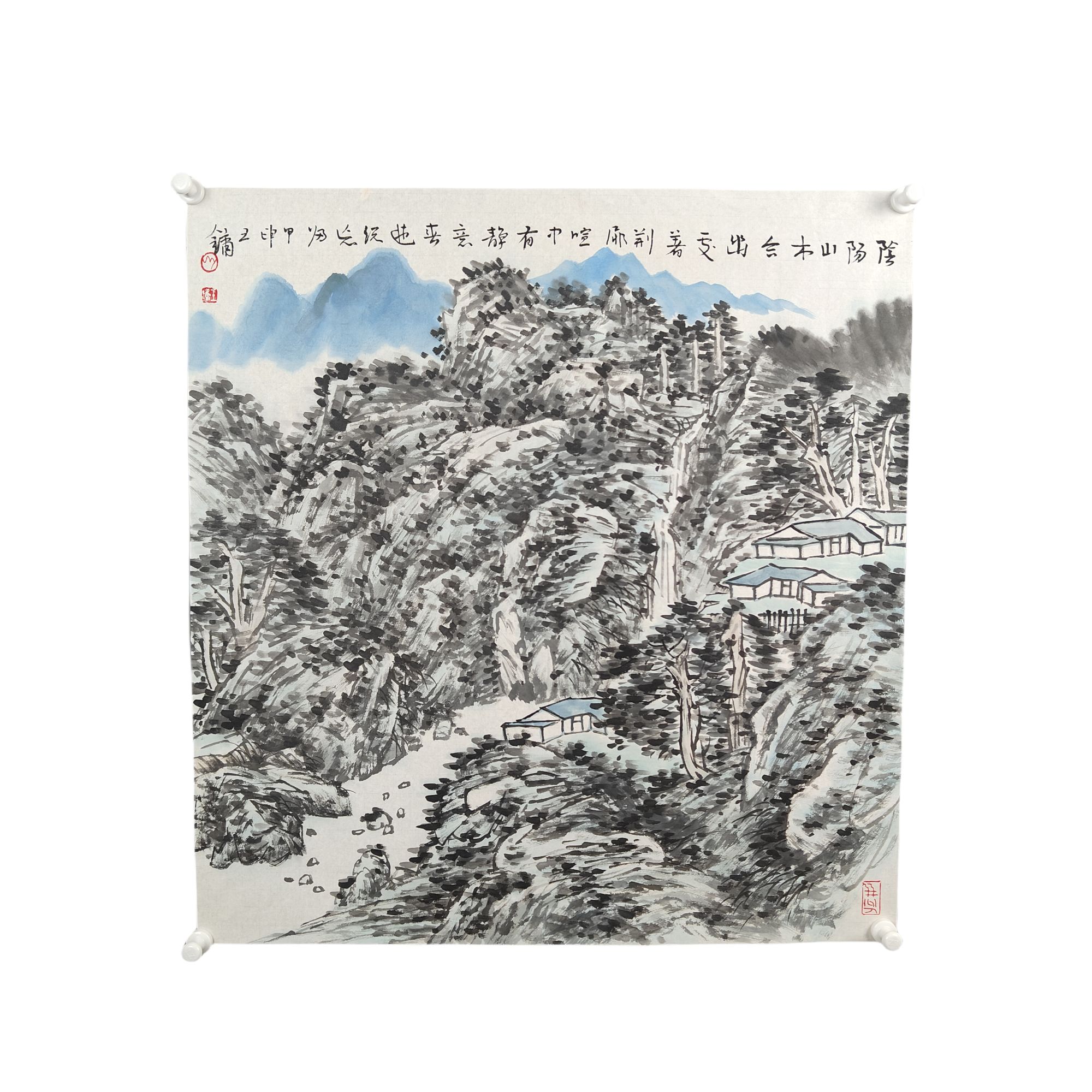 c7   WY  山水图尺寸73×69