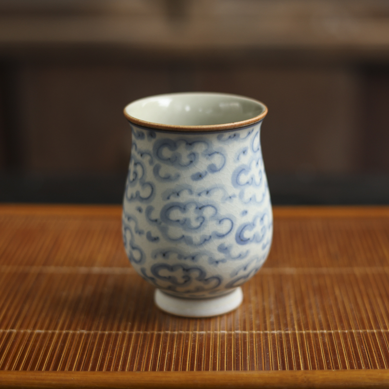 【九姐爱喝茶】祥云-朴云堂-束口杯-160ml（朴杯0410）