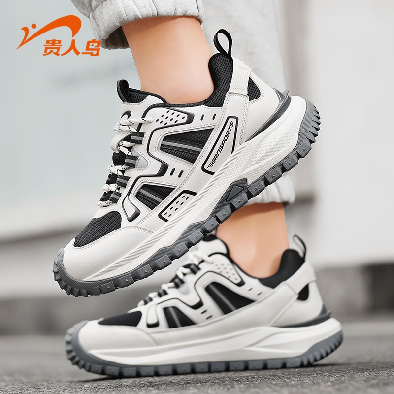 贵人鸟时尚休闲鞋户外登山徒步运动鞋2025秋季新款男鞋耐磨抓地鞋