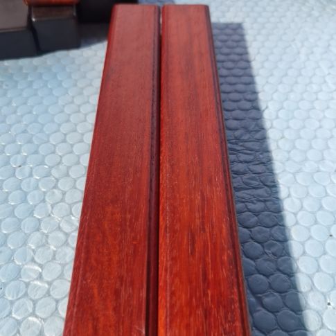 非洲紫檀（红花梨）镇尺一对