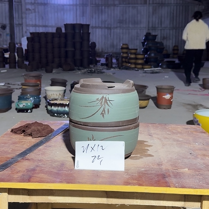 紫砂花盆手工制作27