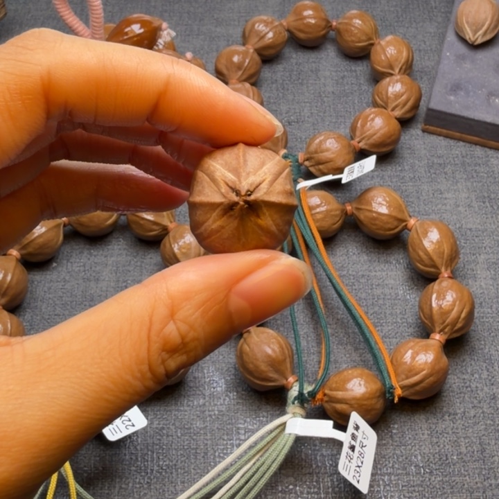 d***i手串/手链橄榄核梅林铁核2227尺寸四花