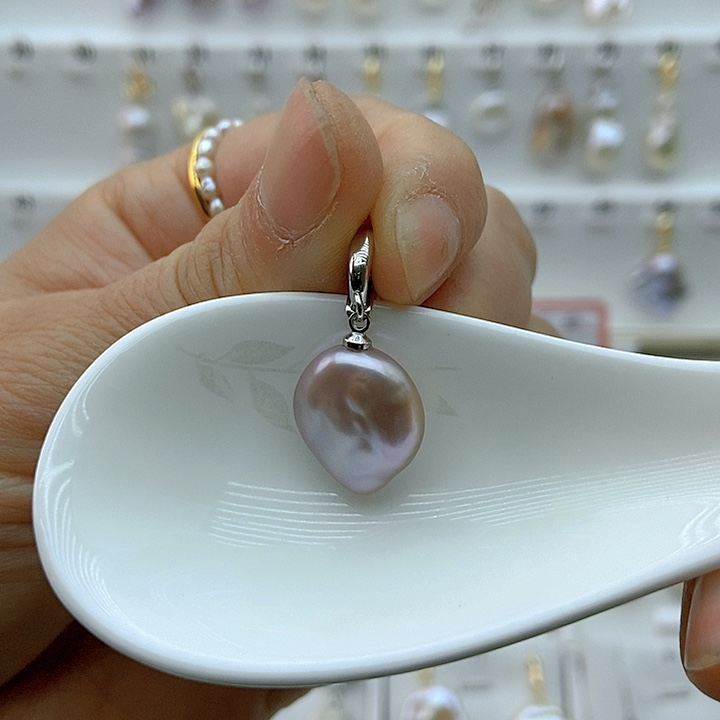 淡水珍珠颈饰银S925镶嵌