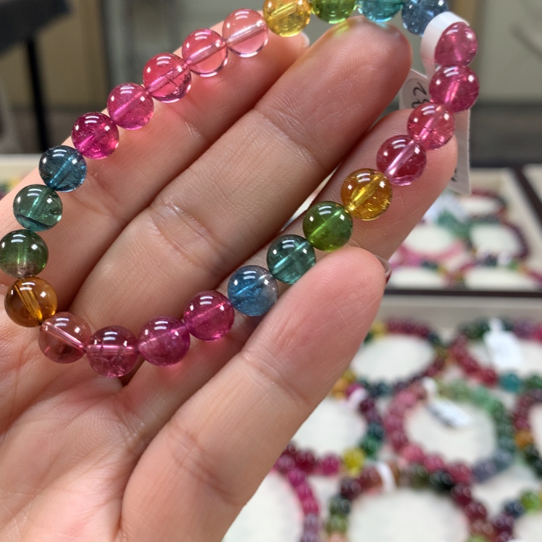 手链碧玺未镶嵌7.5左右