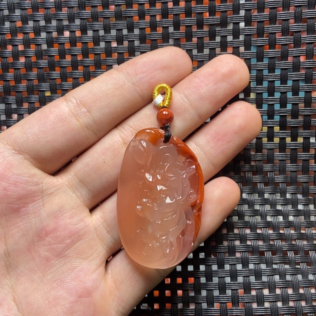 南红玛瑙未镶嵌吊坠(不含链)