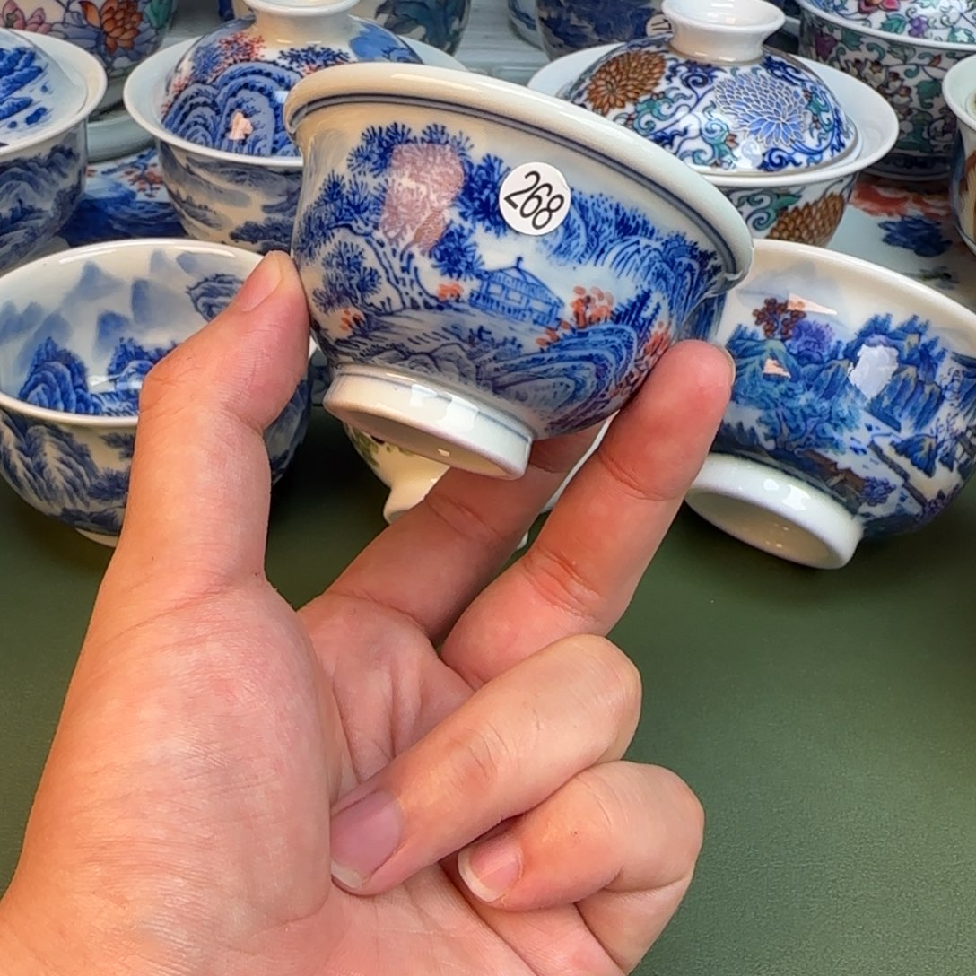彦祖纯手工手绘茶具268