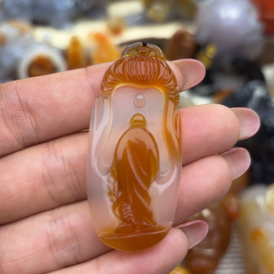 玛瑙/玉髓挂件未镶嵌