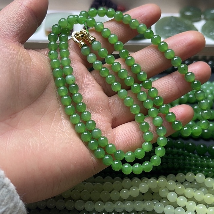 和田玉未镶嵌手链