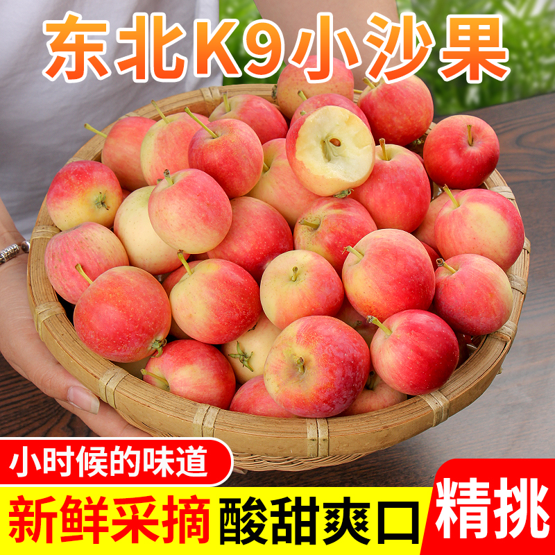 东北K9小苹果沙果新鲜孕妇小苹果特产水果鸡心果海棠果整箱包邮