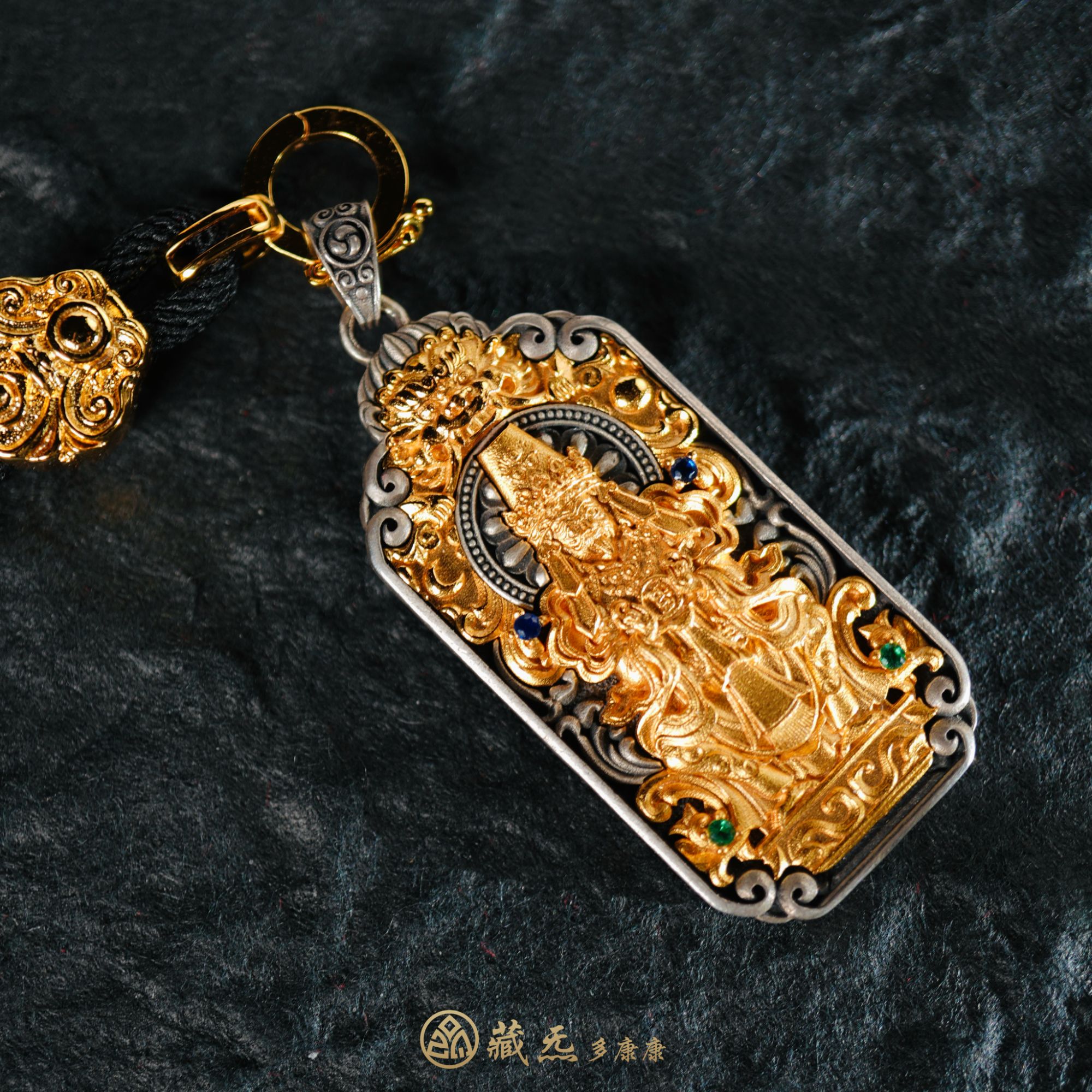 吊坠925银 S925银+黄铜 扎基拉姆双面前世今生 牌子 吊坠