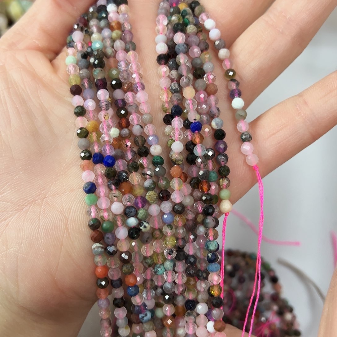 玛瑙/玉髓合金珠宝半成品，卡3多宝2条