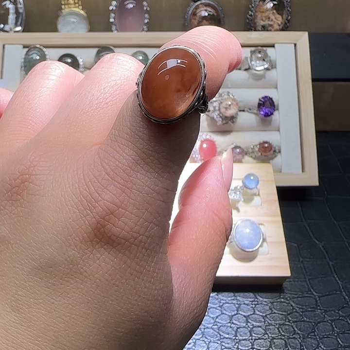 特***师戒指银S925镶嵌水晶