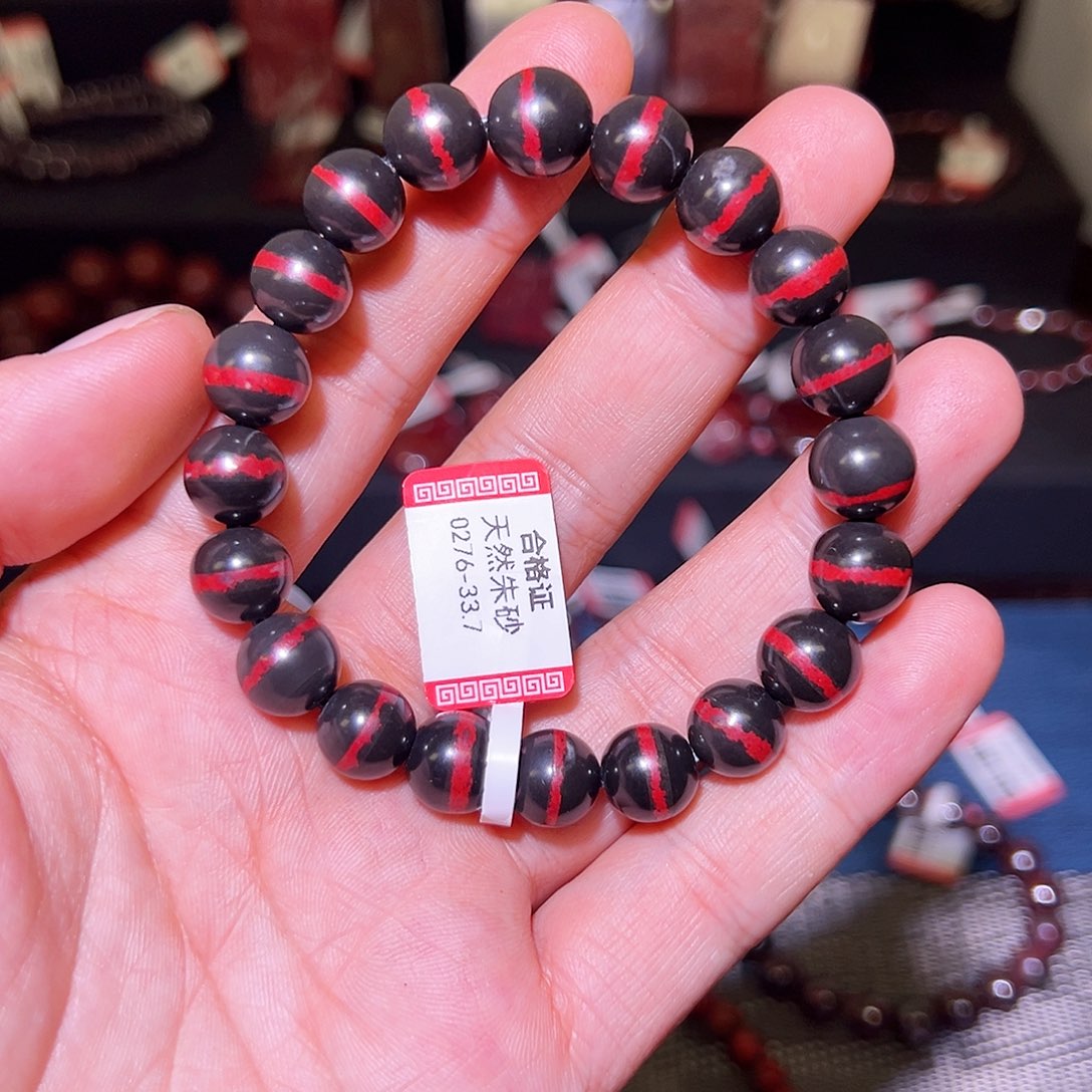 天然辰砂纯天然手串