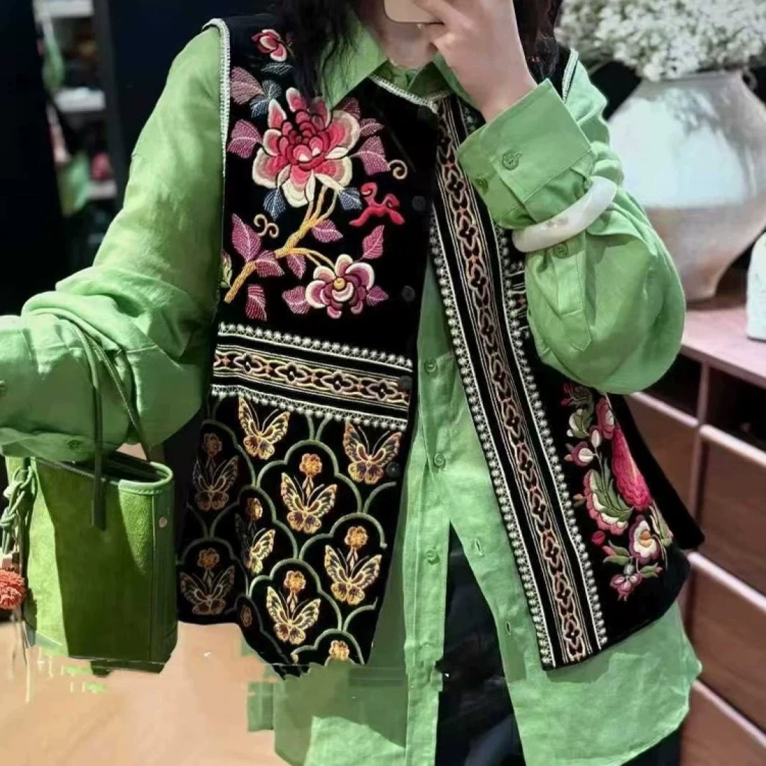 大女人25新款百搭国风马甲