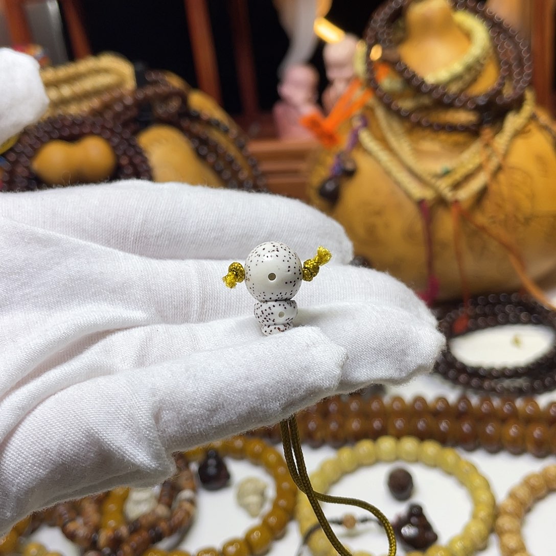 手串星月菩提圆珠三通