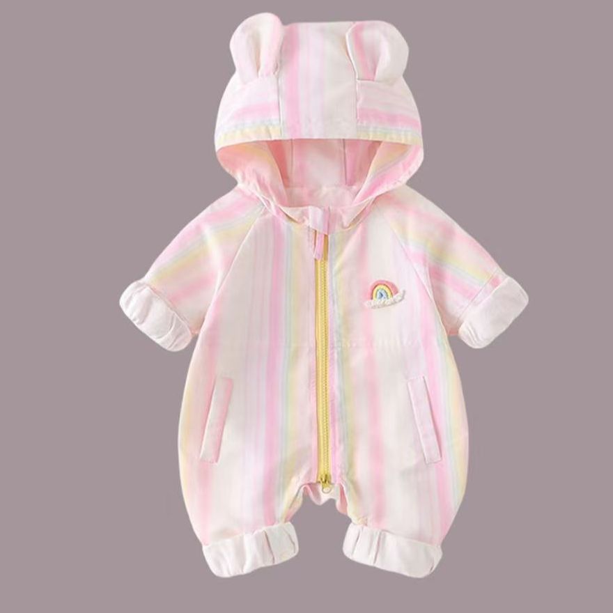 满月小宝宝春秋爬服婴儿衣服幼儿百天可爱超萌连体衣