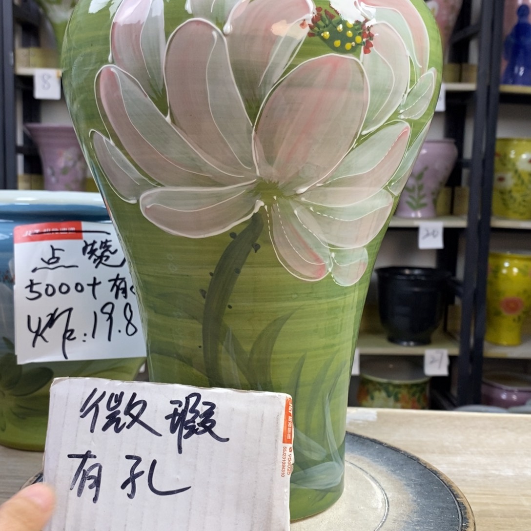 景德镇手工手绘陶瓷花盆