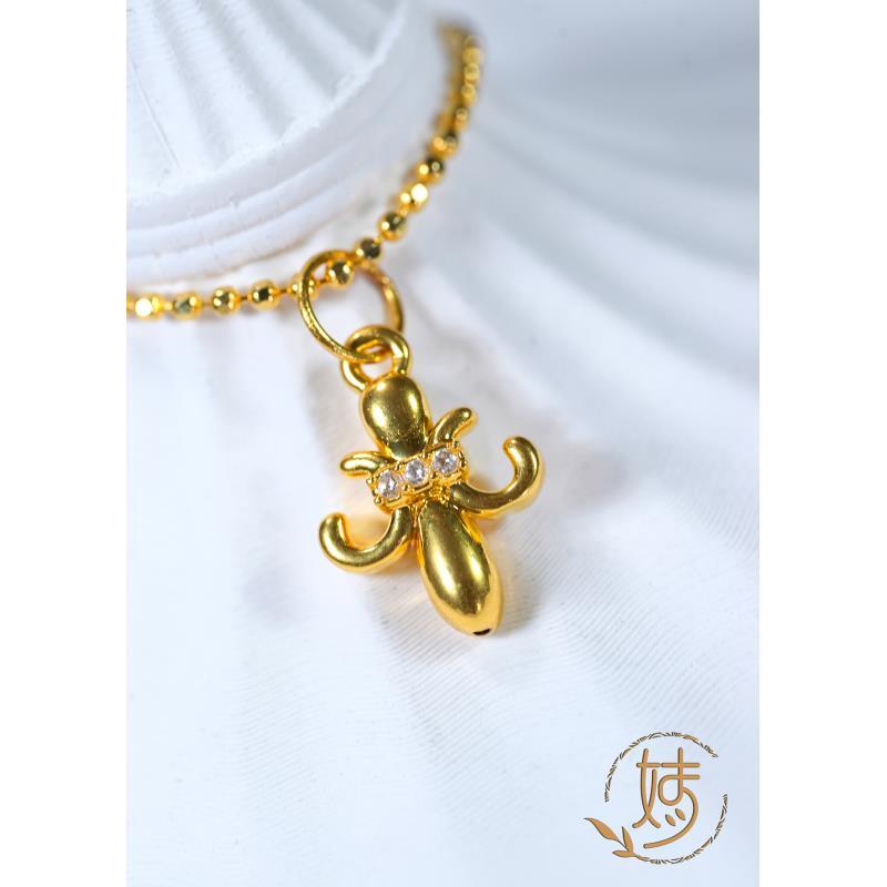 【婧婧精选】精品 · 18K金克罗心莺尾花吊坠 ≈10*8mm 不含链