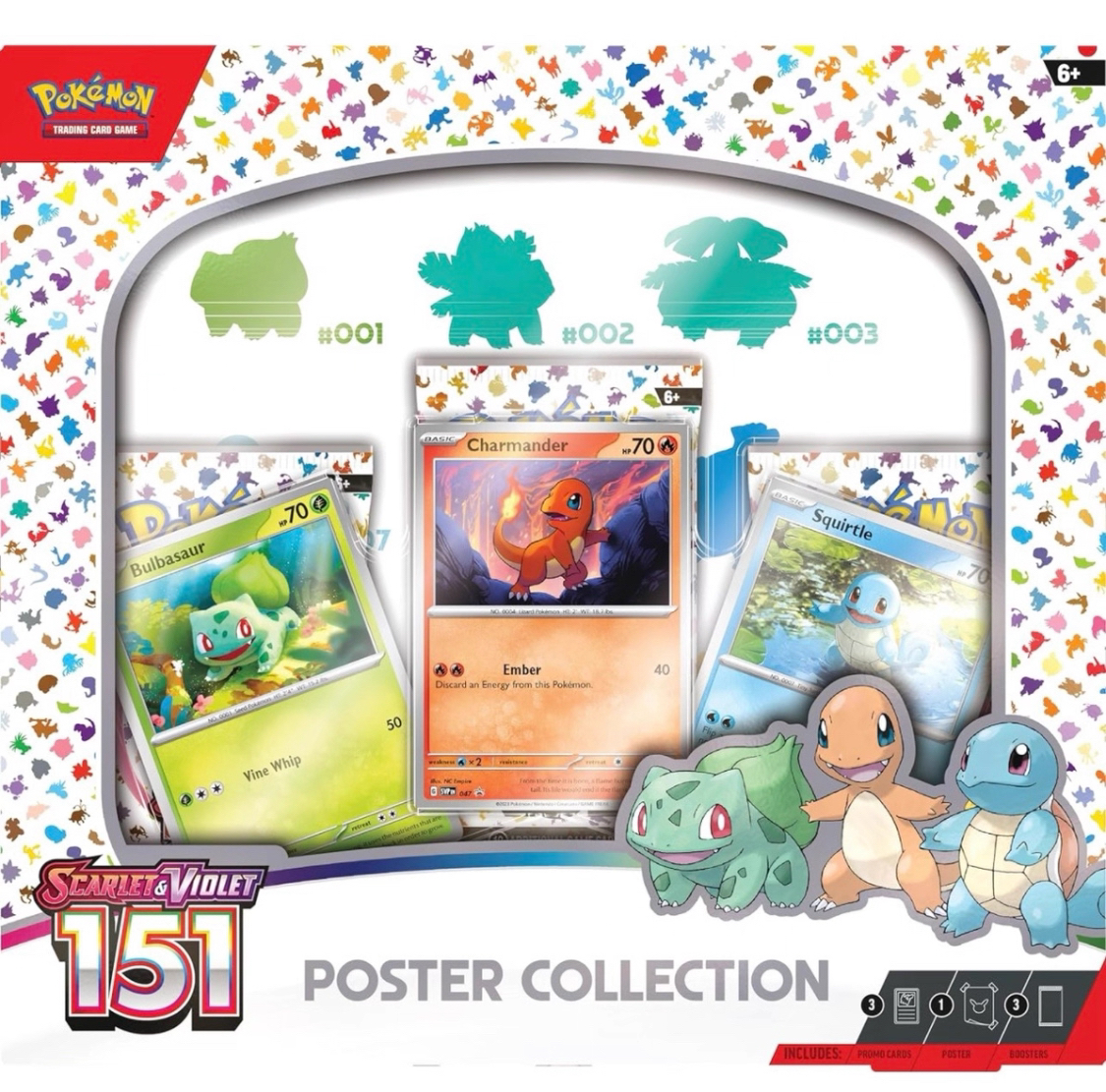 宝可梦美版151 御三家挂盒