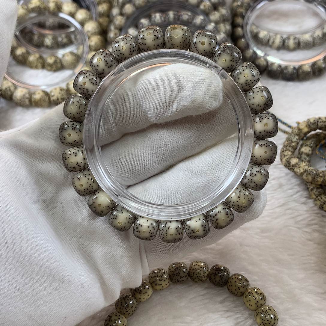 星月菩提手串7号灰冰糖10×9