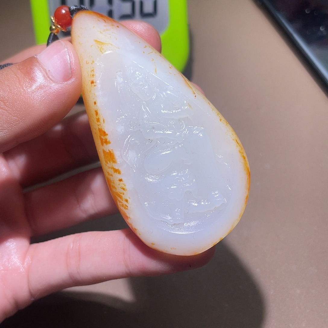 和田玉颈饰未镶嵌境****，Z6