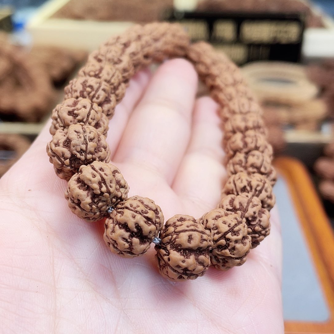 金刚菩提手串红方印13加单圈