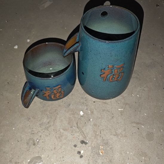 【闪购商品】蓝色两个瑕疵福字流水
