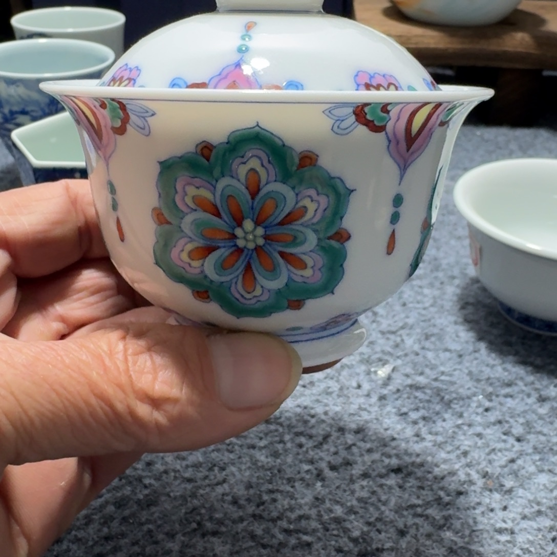 日***方现代景德镇陶瓷手绘茶具