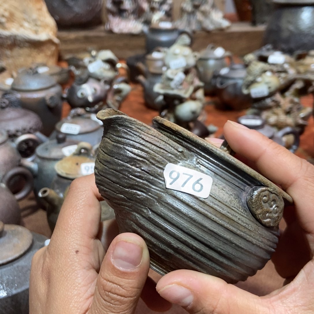 杯子过***蒙柴烧茶器福利晃盖瑕疵