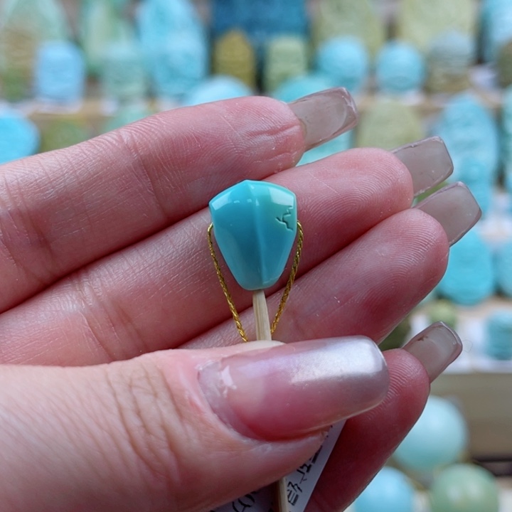 绿松石未镶嵌珠宝奇石11mm