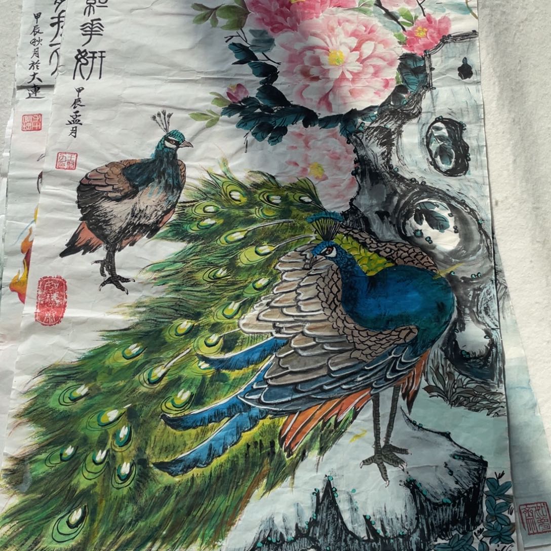 国画王坚力老师绘画