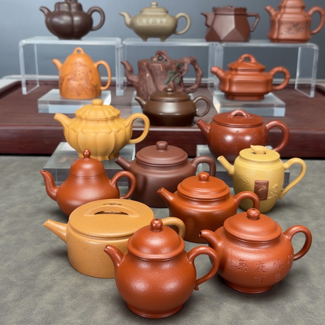 没***恼紫砂茶壶两把一起小品