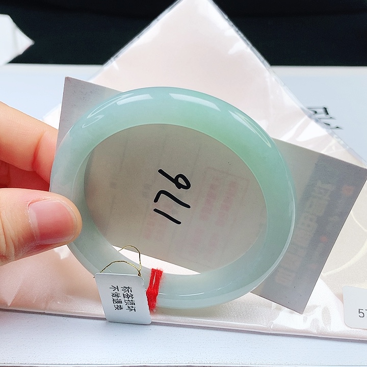 翡翠未镶嵌手镯57➕圈口