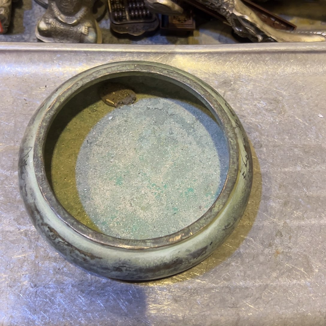 天***勤黄铜摆件，文房摆件