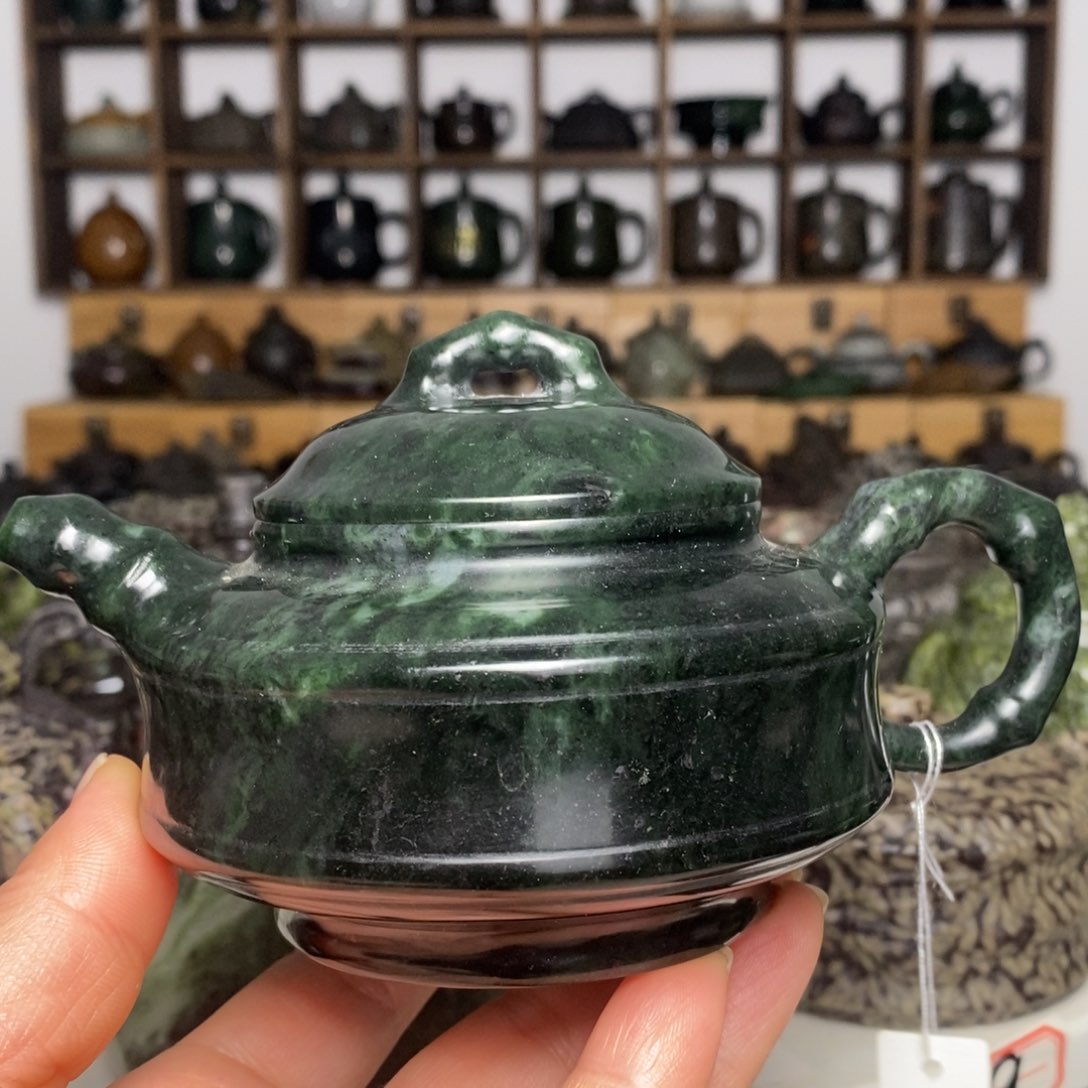 藏玉药王石福利款竹节壶240cc