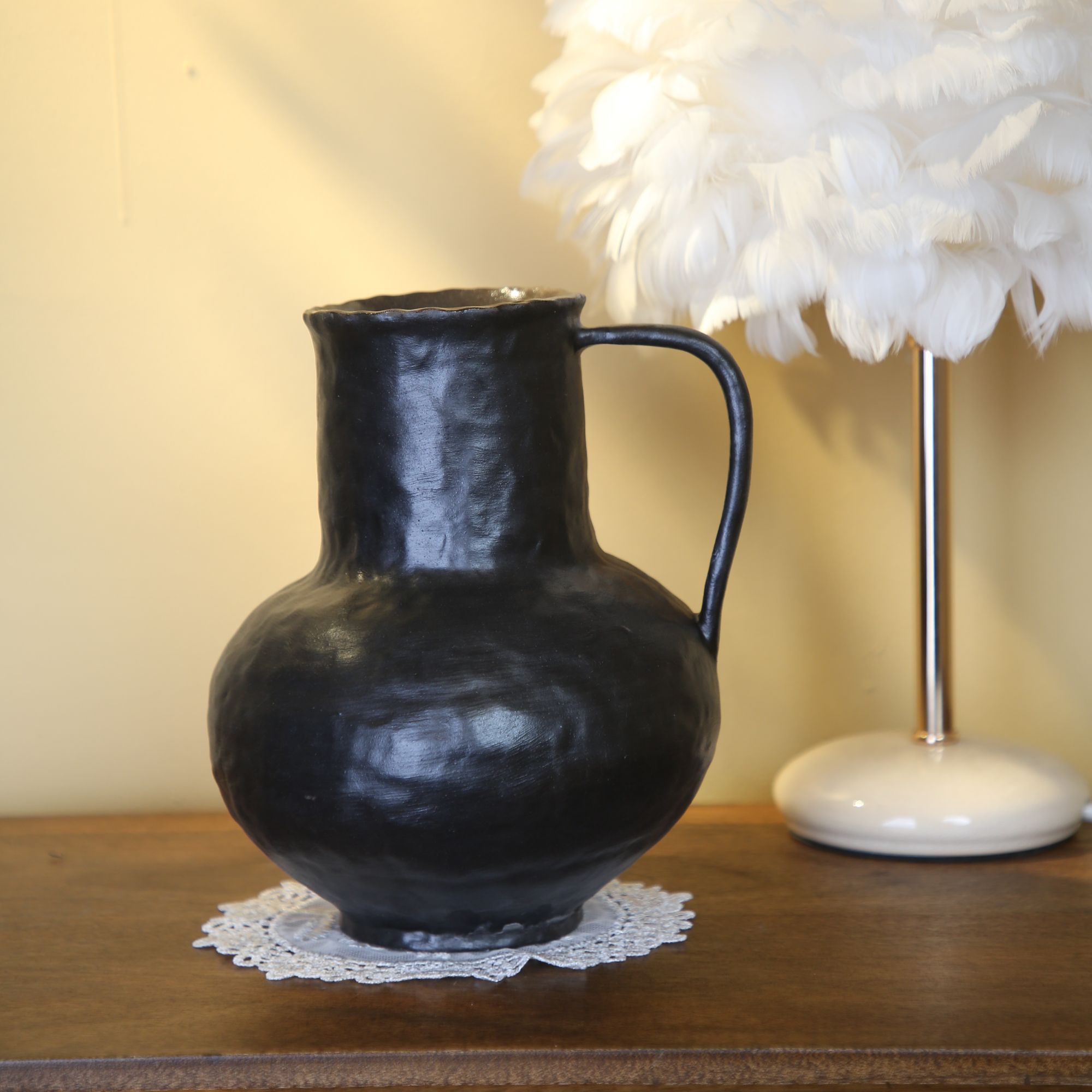 景德镇手绘艺术花器（口10高23）