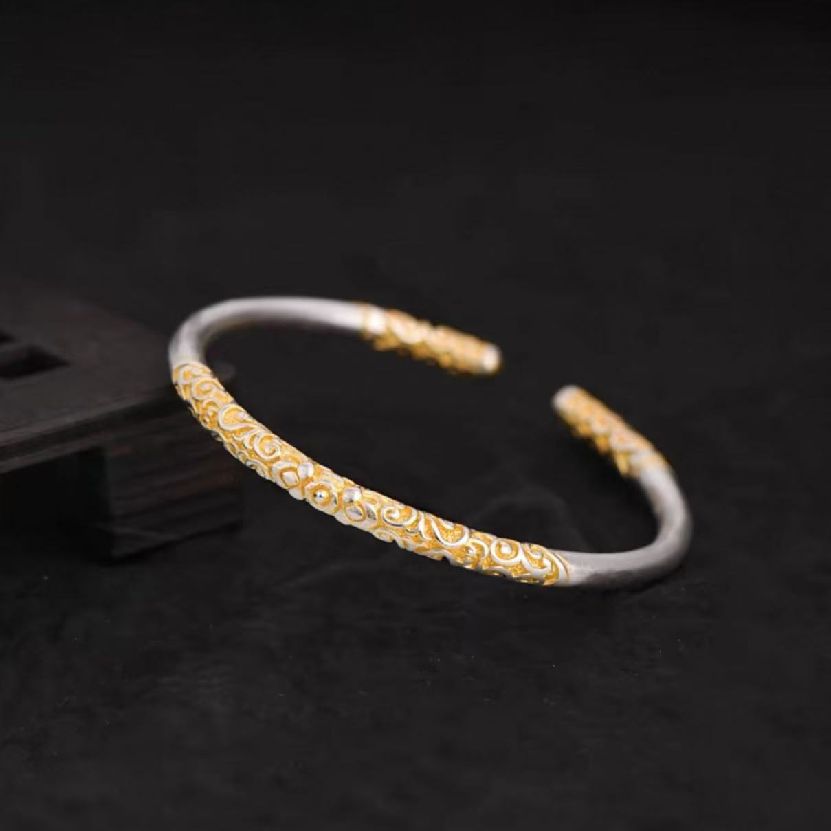 非金属珐琅手镯 金箍棒手镯时尚高级A0256（无礼盒）